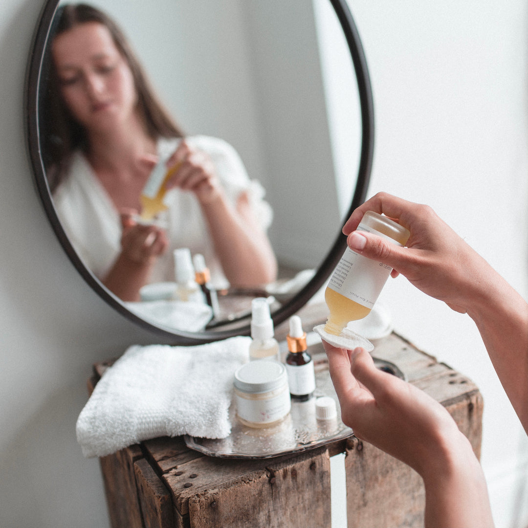 makeup remover on cotton pad