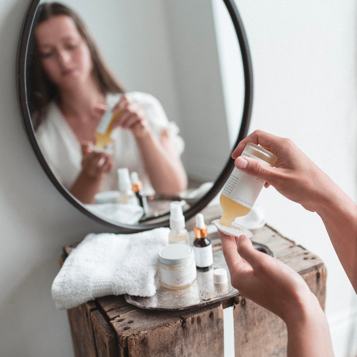 makeup remover on cotton pad