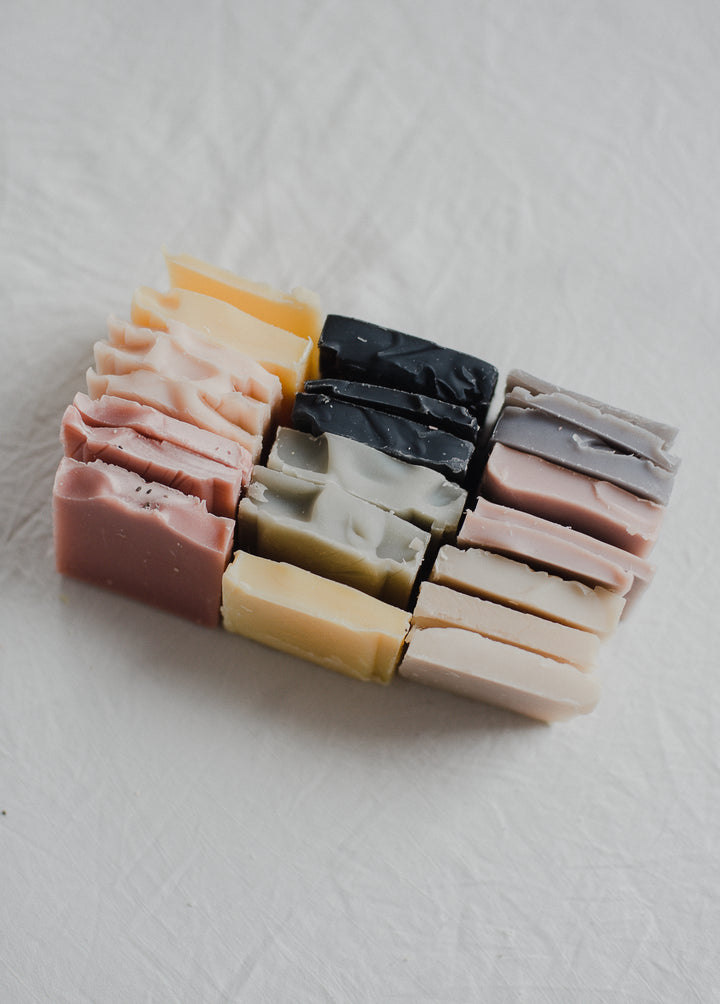 3 stacks of Soap Ends