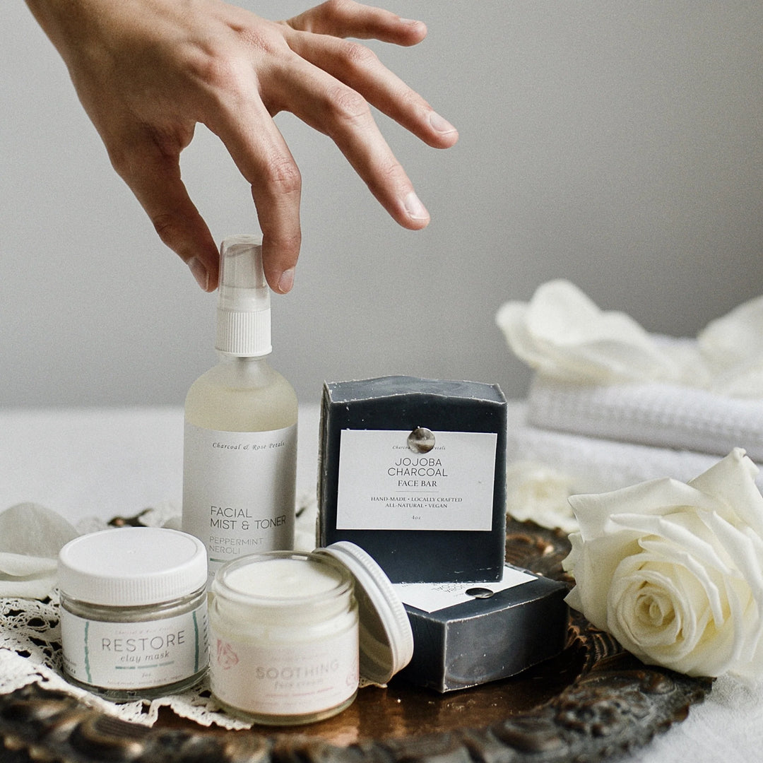 face care product selection dark