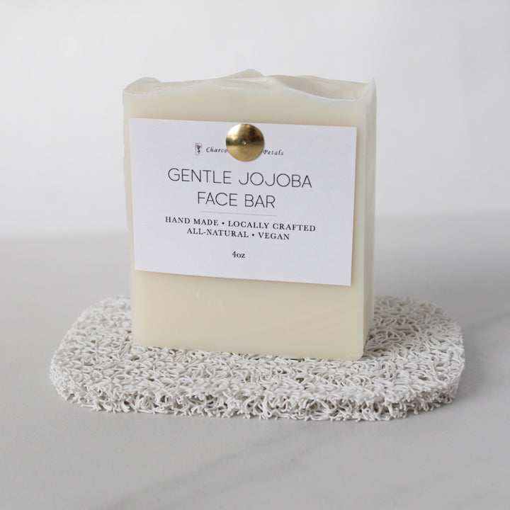 Gentle Jojoba Face Bar on holder