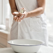 Load image into Gallery viewer, woman lathering Simple White Soap over bowl