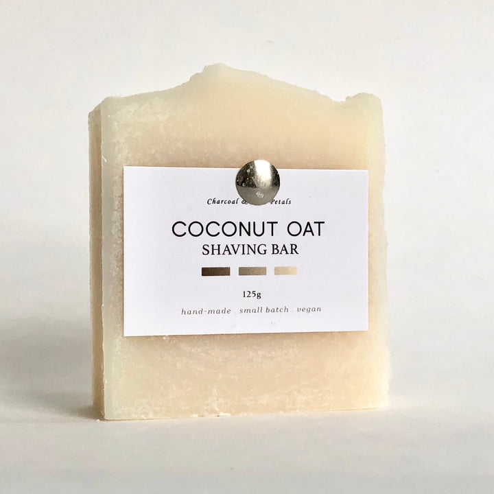 coconut oat shaving bar vegan soap