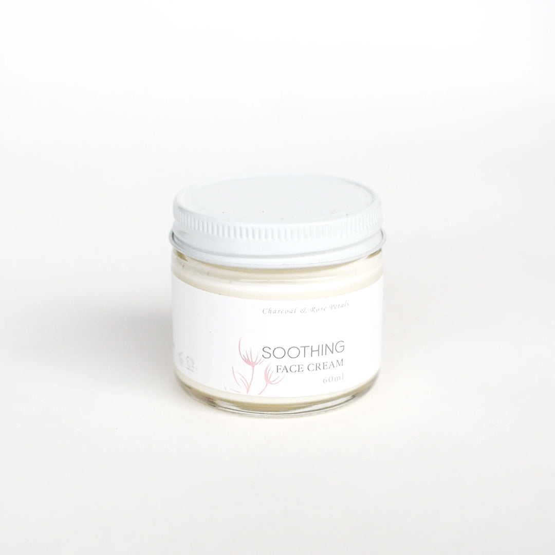 soothing face cream 60mL glass jar